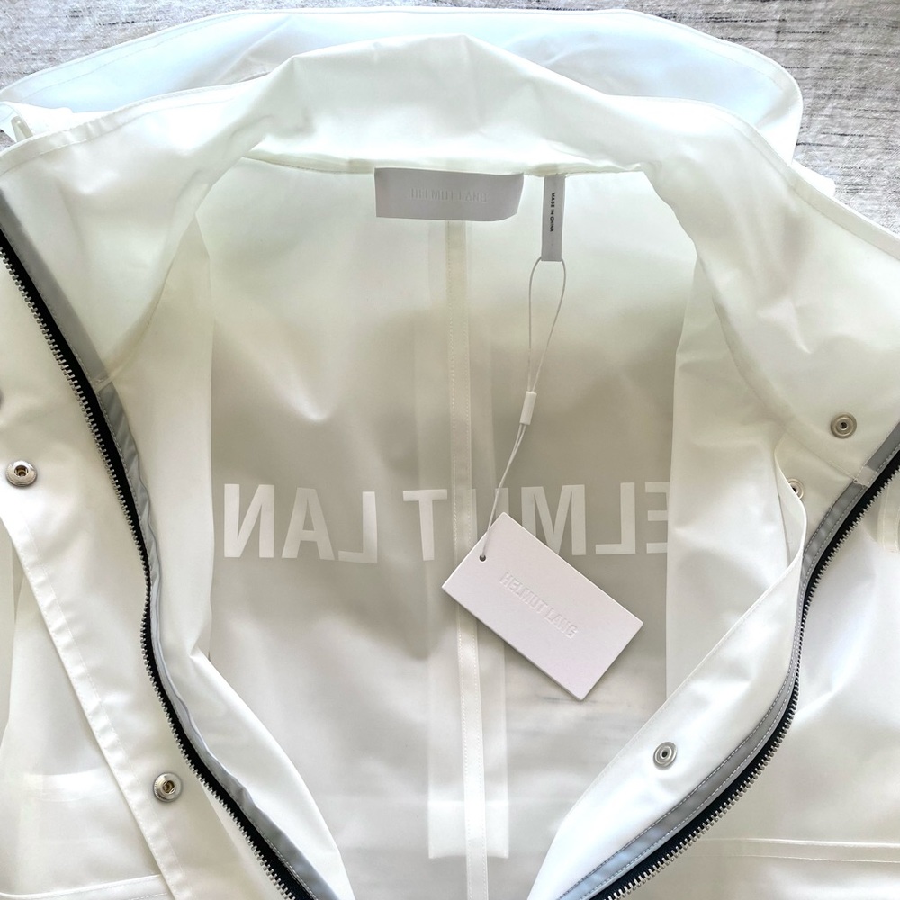 Translucent Helmut Lang Rain jacket NWT - image 5
